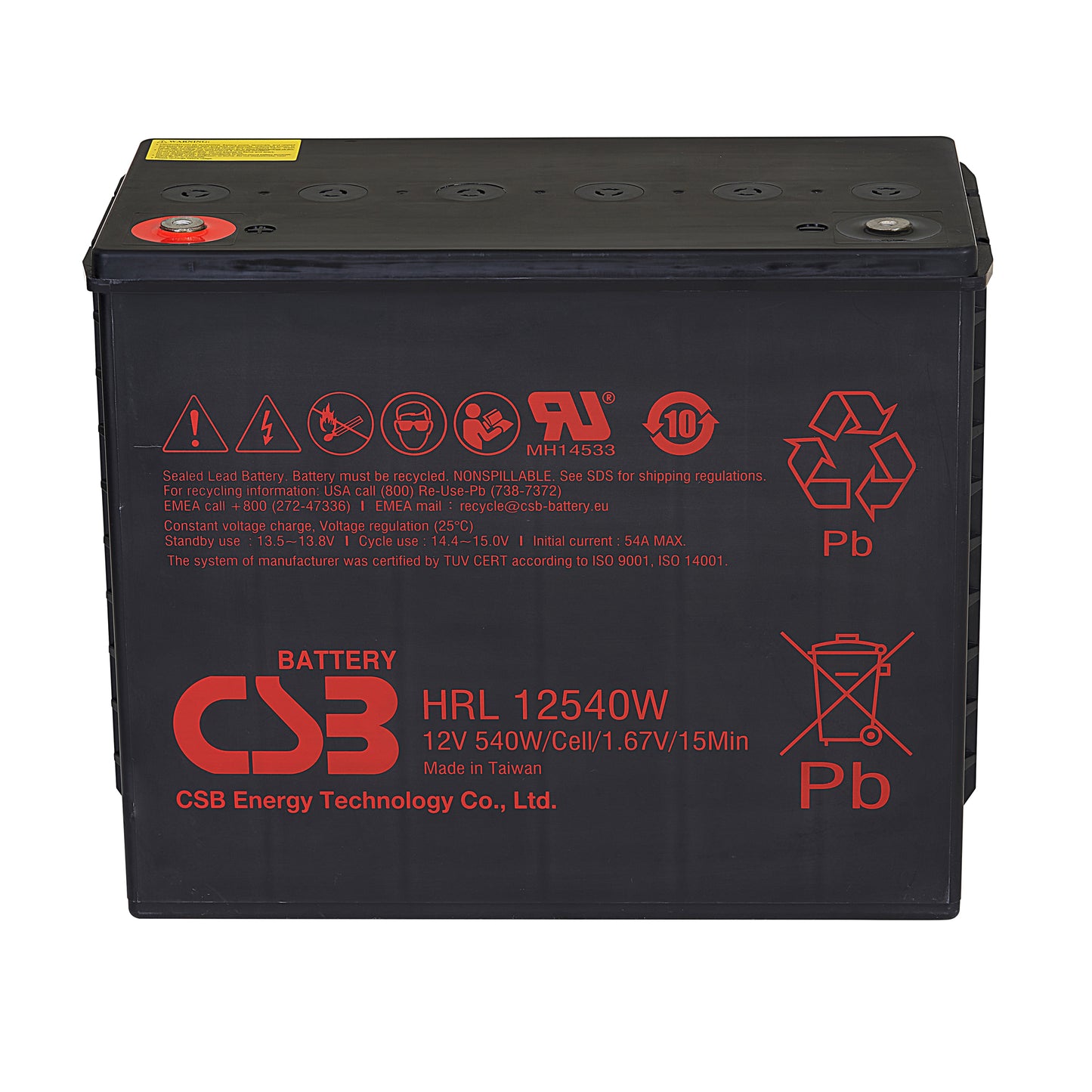 HRL12540WFR AGM Battery Gr 31T 12V 135Ah Flame Retardant