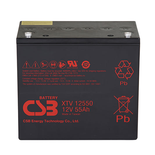 XTV12550 AGM Battery Gr 22NF 12V 55Ah