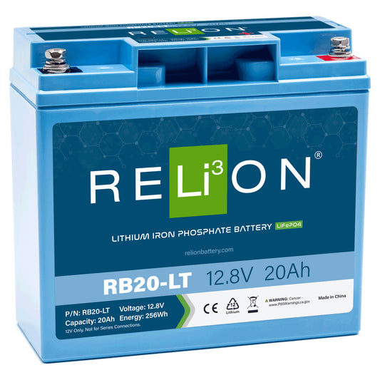 RB20-LT LiFePO4 Battery 12.8V 20Ah Relion (Low Temperature)