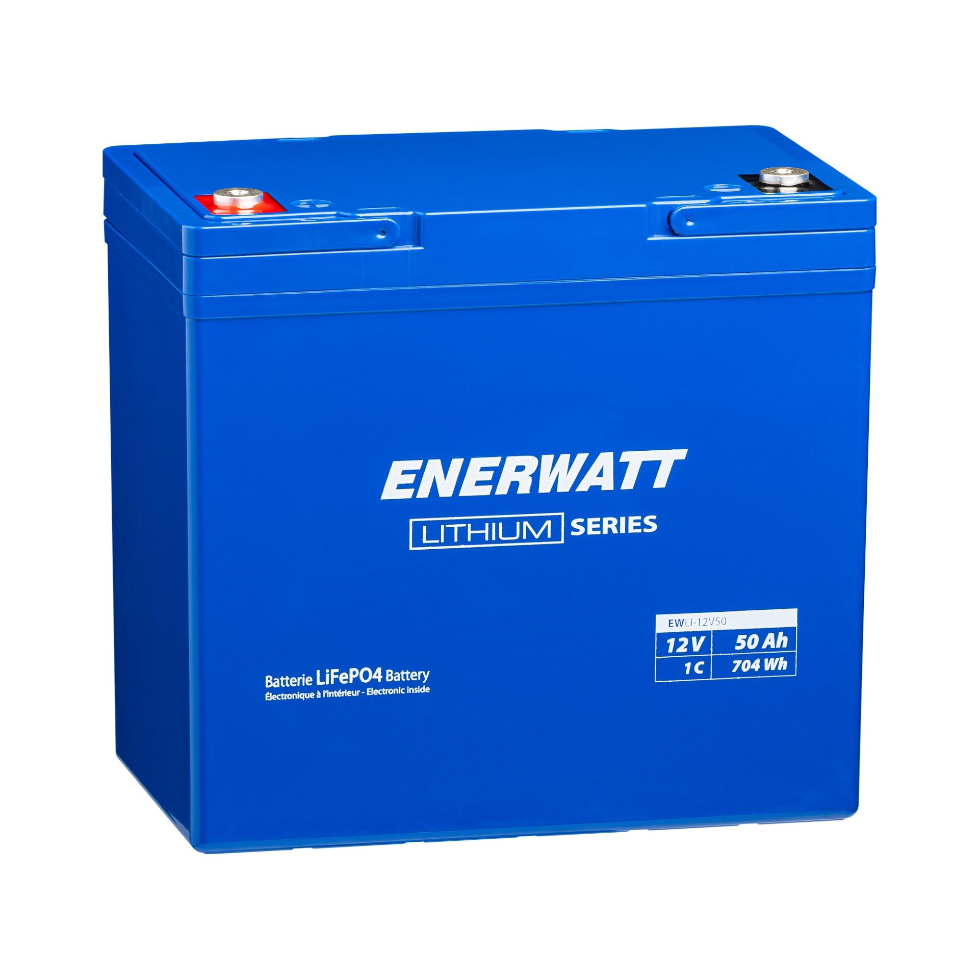 Enerwatt EWLI-12V50 - LiFePO4 Battery 12V 50Ah 1C T16 Trans-Canada