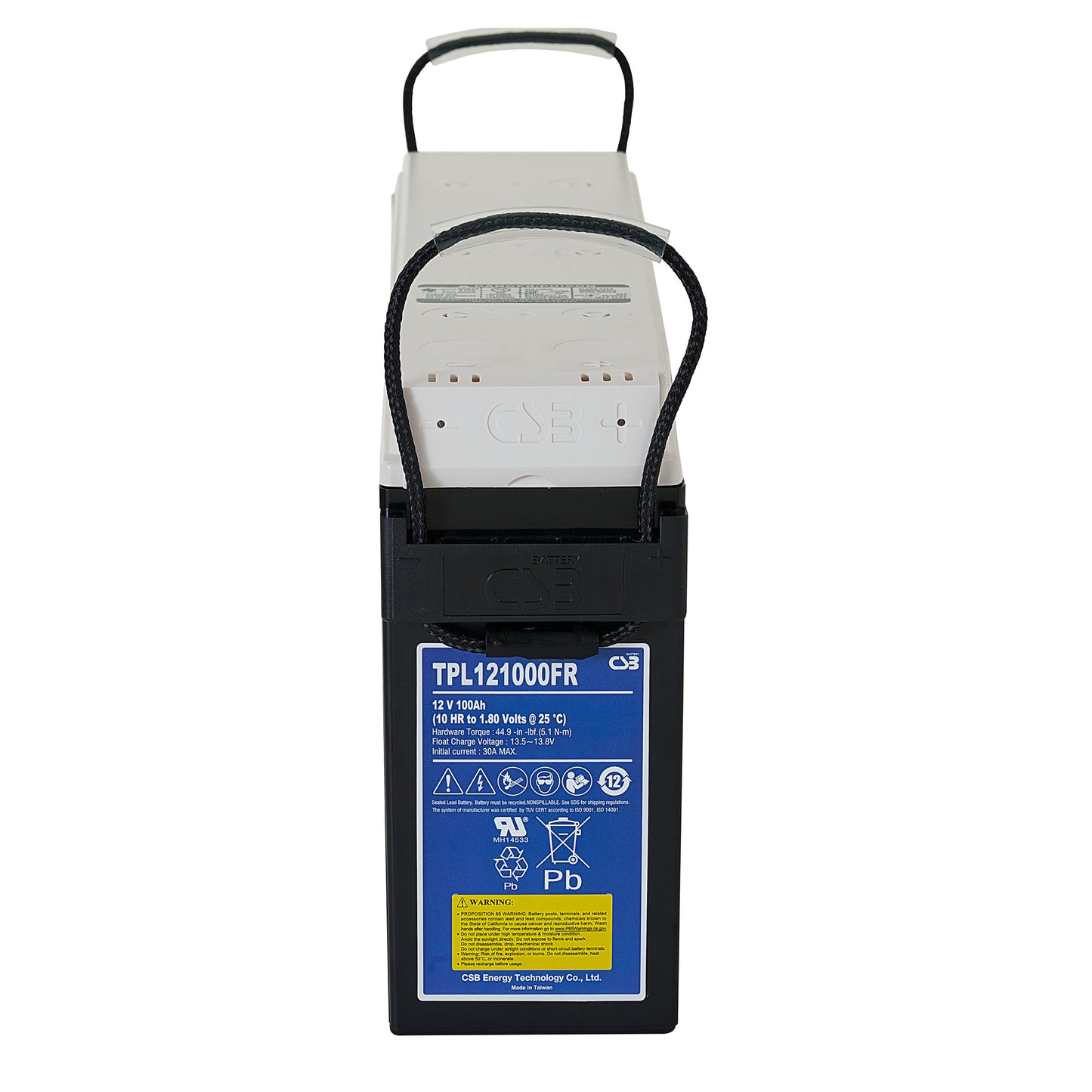 TPL121000FR AGM Battery 12V 100Ah/10h CSB I2/M6 FT-19" Flame Retardant