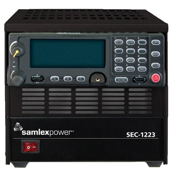 SEC-1212-CDM Samlex 12220-M Radio Cabinet with 13.8V 10A Switching Power Supply Kit