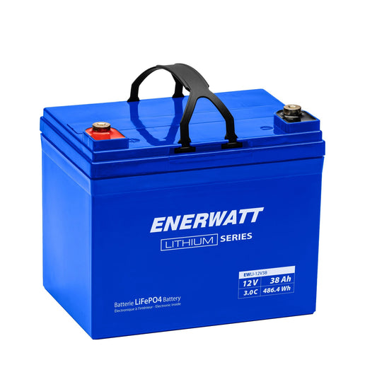 EWLI-12V38 LiFePO4 Battery 12V 38Ah 3C - Enerwatt Lakehead Inkjet & Toner