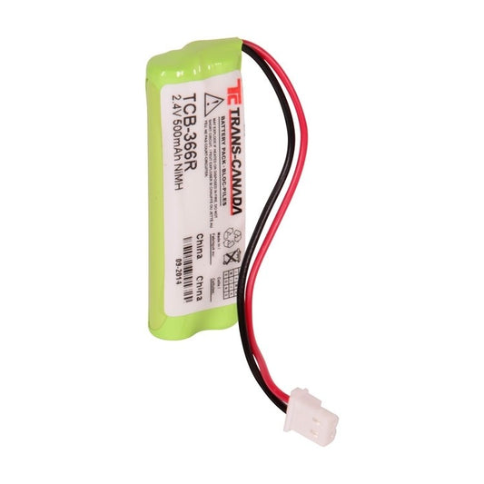 Trans-Canada TCB-T366R Cordless Phone Replacement Battery Ni-MH 2.4V 500mAh reversed
