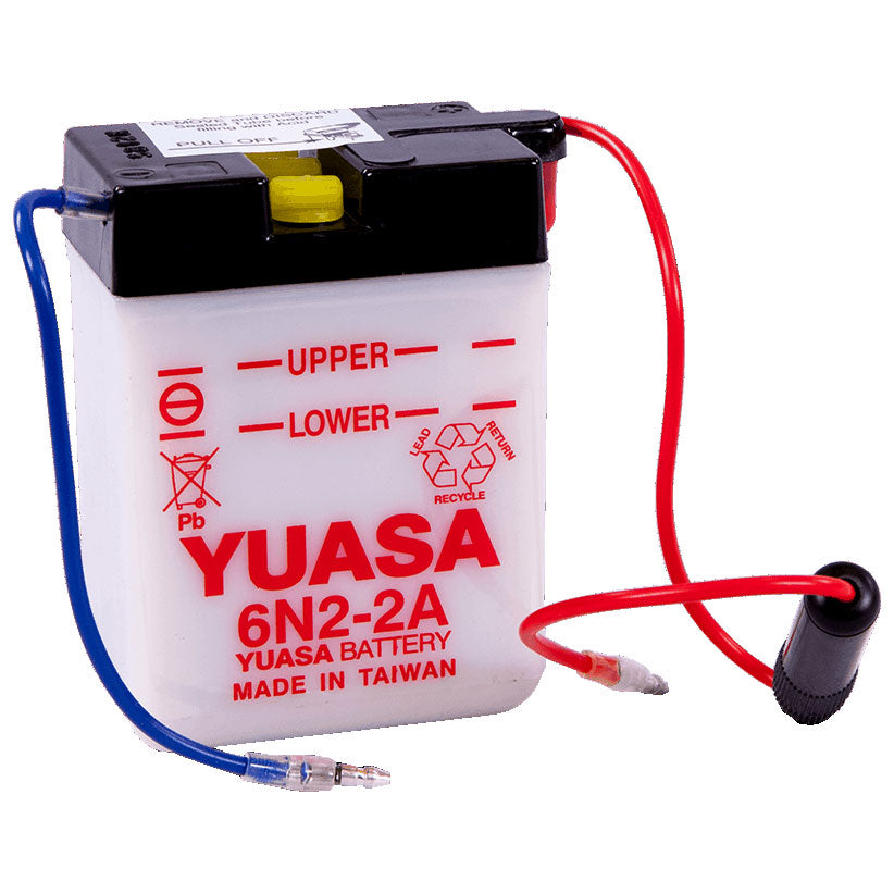 Yuasa 6N2-2A - 6V 2Ah Flooded Motorsports Battery