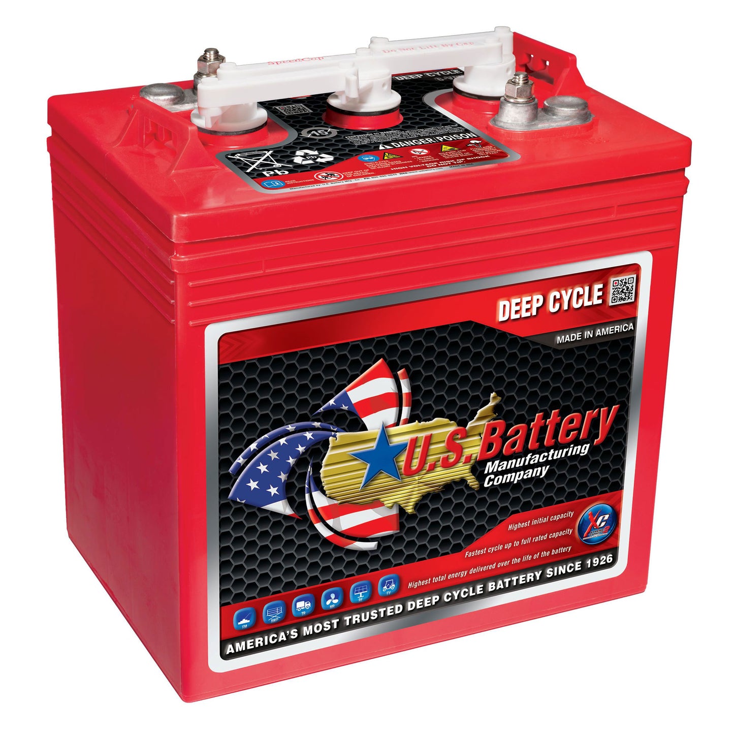 US-2200-XC2 Deep Cycle Battery Gr GC2 6V 232Ah 474RC