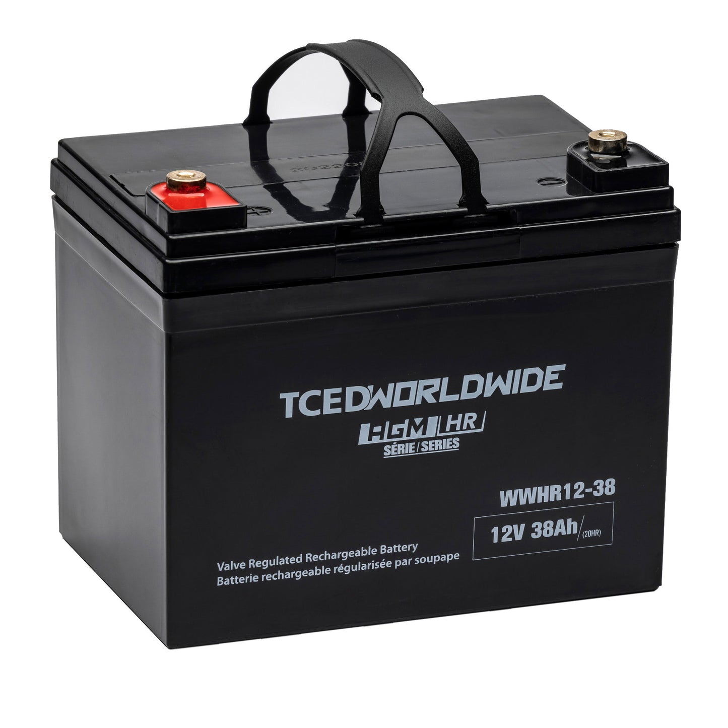 WWHR12-38 — Batterie AGM à décharge profonde et à haut rendement 12V 38Ah