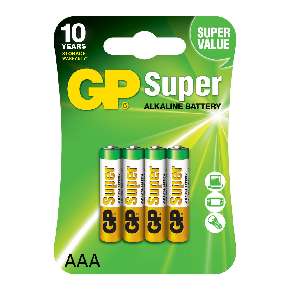 GP24A-2UE4 AAA Alkaline Battery GP Super (Pkg of 4)