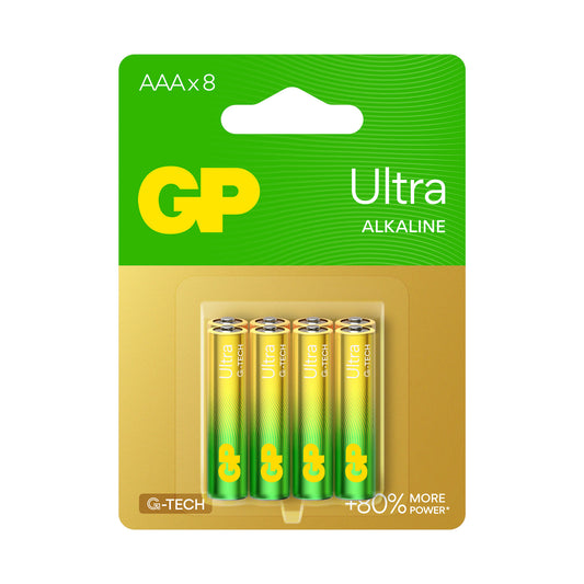 GP24AUETA21-2GSBC8 AAA Alkaline Battery GP Ultra (Pkg of 8)