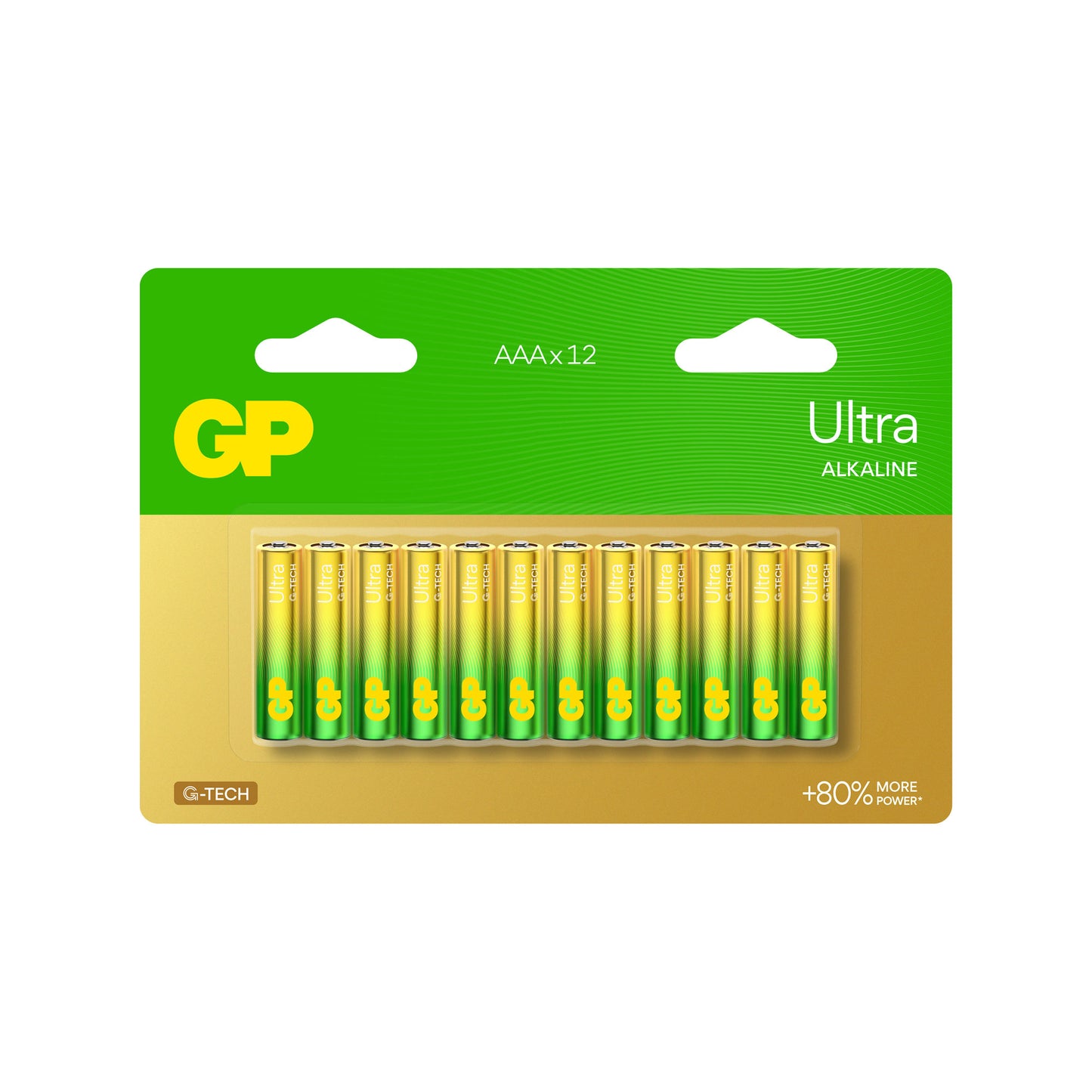 GP24AUETA21-2GDBC12 AAA Alkaline Battery GP Ultra (Pkg of 12)
