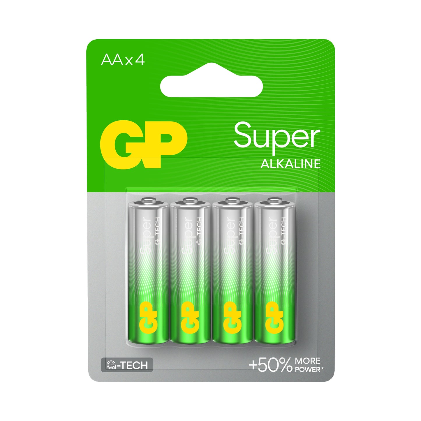GP15AETA21-2GSBC4 AA Alkaline Battery GP Super (Pkg of 4)