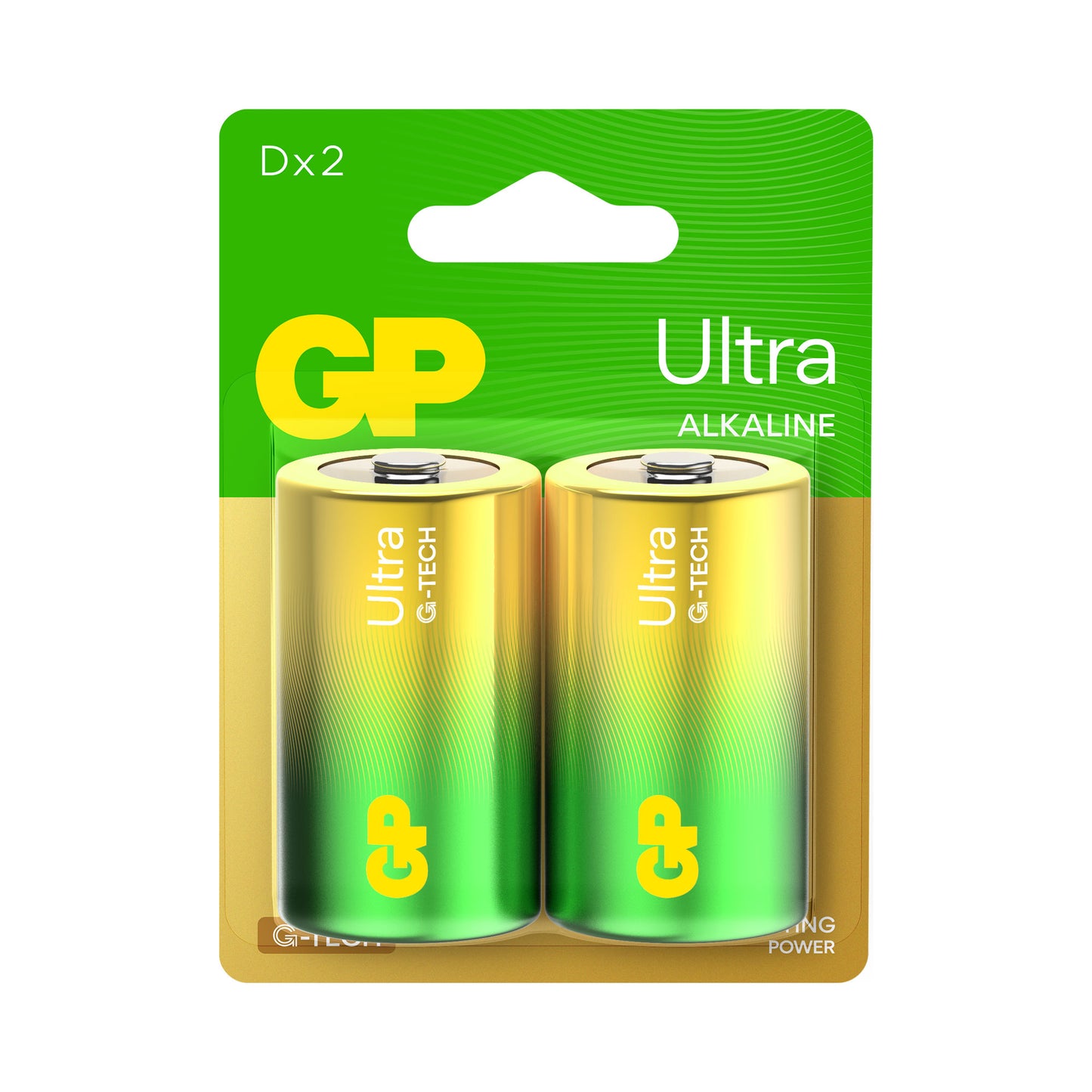GP13AUETA21-2GSBC2 D Alkaline Battery GP Ultra (Pkg of 2)
