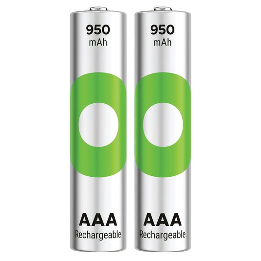 GP100AAAHCER21-2TLB2 AAA Ni-MH 950mAh Rechargeable Battery GP ReCyko (Pkg of 2)