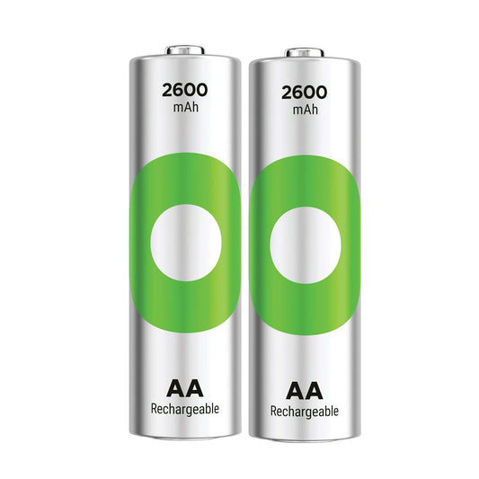 GP270AAHCER21-2TLB2 AA Ni-MH 2600mAh Rechargeable Battery GP ReCyko (Pack of 2)