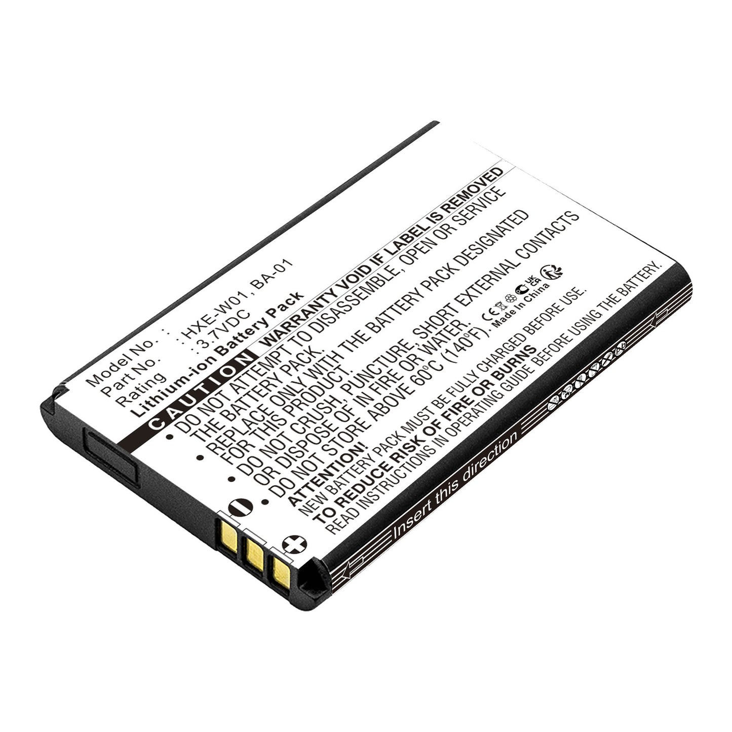 GPS-THXEW01 GPS Replacement Battery — Bluetooth GPS Route 66 / HXE-W01