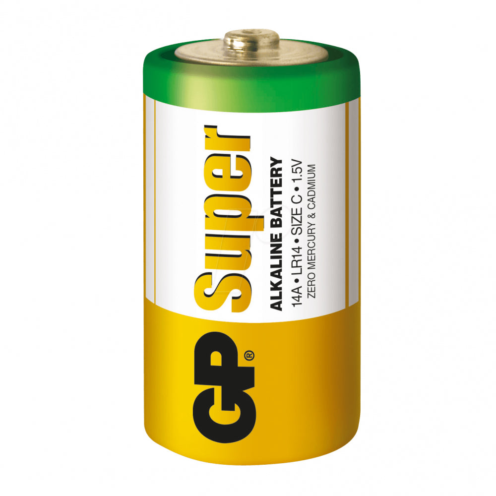 GP14A-2S2 Alkaline Battery C 1.5V GP Super (Vrac, 24 Units per Box)