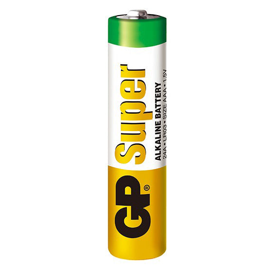 GP24A-2S2 Alkaline Battery AAA 1.5V GP Super (Vrac, 200 Units per Box)