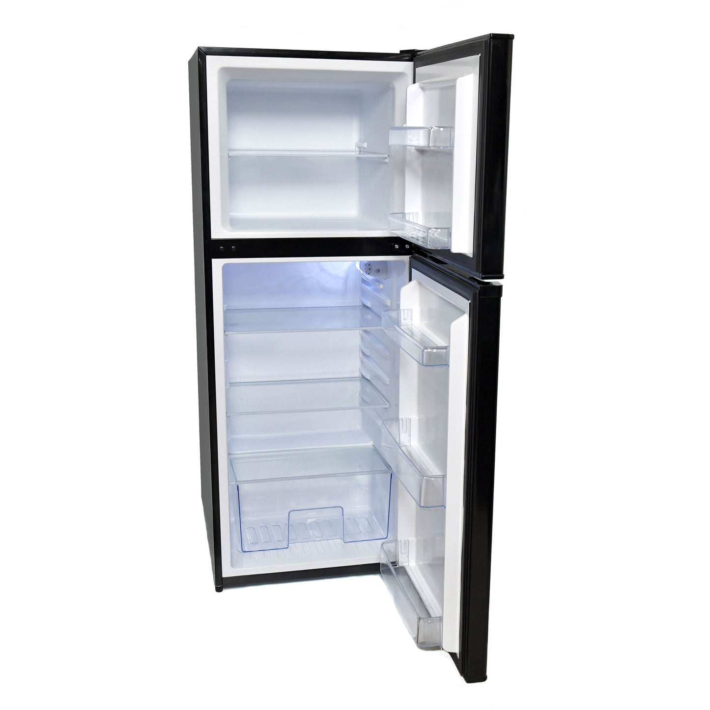 REF-283SS 12/24V 2-Door Refrigerator/Freezer 10 ft³ Stainless Steel/Black