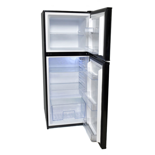 REF-283SS 12/24V 2-Door Refrigerator/Freezer 10 ft³ Stainless Steel/Black