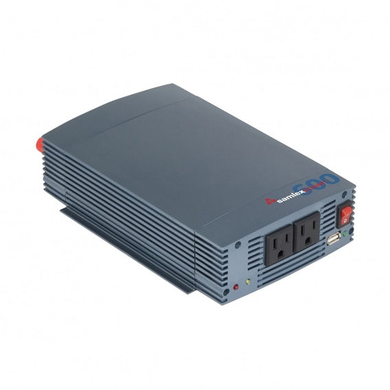 SSW-600-12A Samlex 600W Pure Sine Wave Inverter 12Vdc to 115Vac