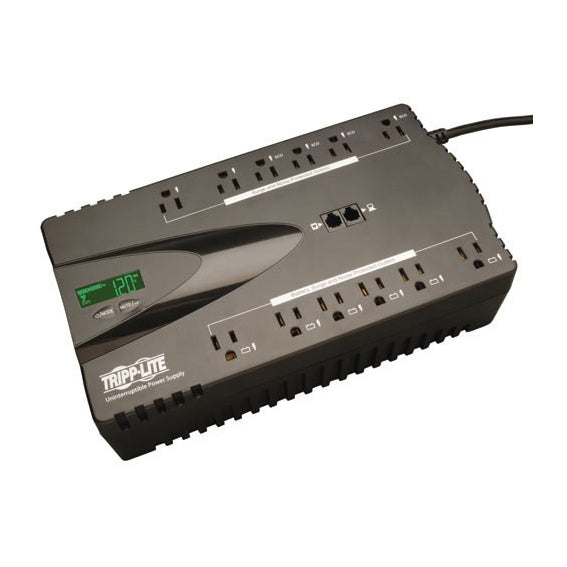 ECO850LCD Tripp Lite ECO Series 120V 850VA 425W Standby UPS with LCD Display and 12 Outlets