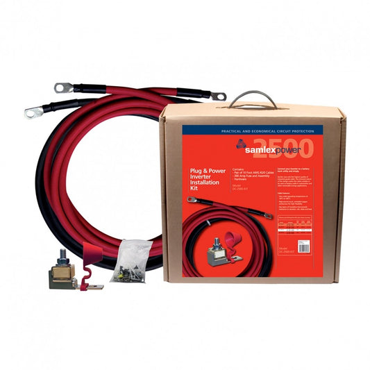 DC-2500-KIT Inverter DC Installation Kit 12V 2/0AWG 10' 300A