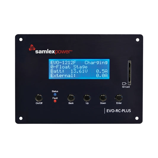 EVO-RC-PLUS Remote Control for Samlex EVO Series Inverter/Chargers with 33' Cable (4-line Display)