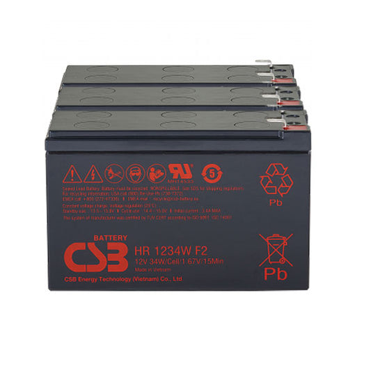 CSB-1010 UPS Battery Replacement Kit 3x12V 9Ah CSB (RBC53)