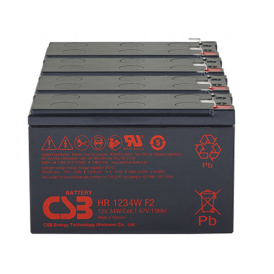 CSB-1011 UPS Battery Replacement Kit 4x12V 9Ah CSB (RBC54)