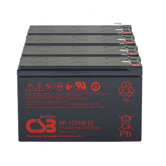 CSB-1011 UPS Battery Replacement Kit 4x12V 9Ah CSB (RBC54)