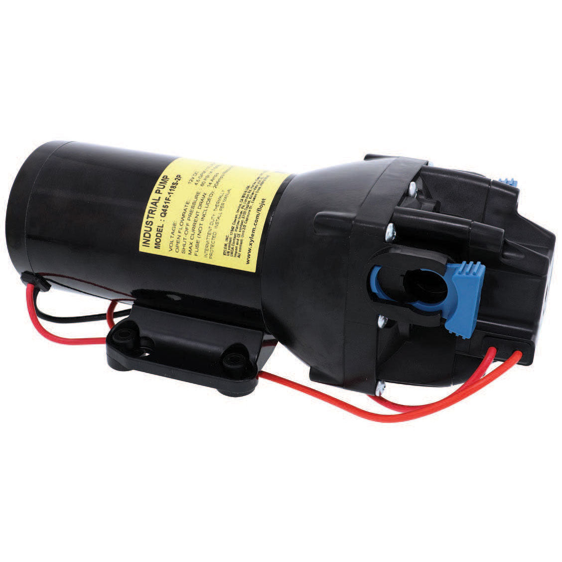VersiJet Q451F-118S-2P Industrial Diaphragm Pump — 12V / 4.5 GPM / 60 PSI
