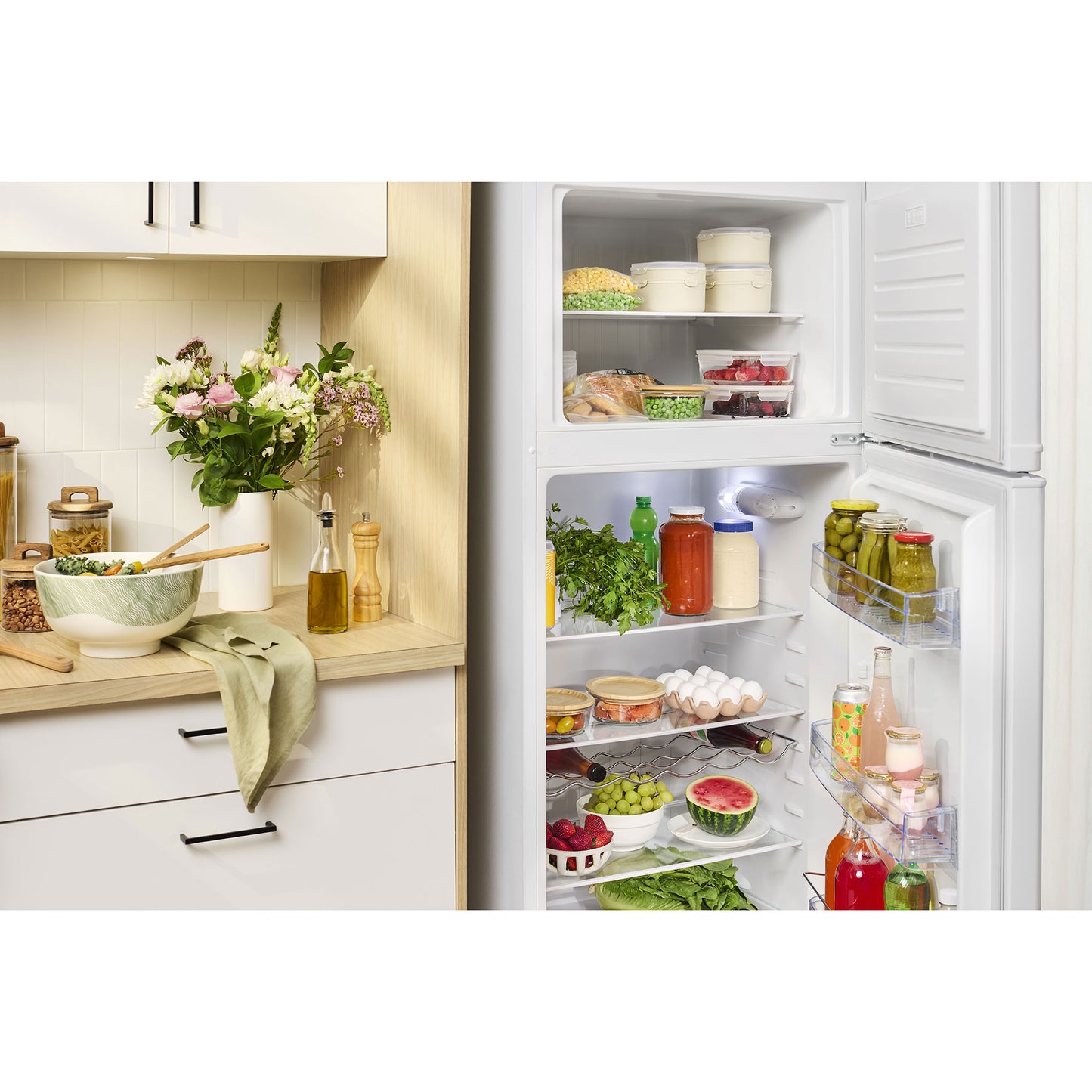REF-393W 12/24V 2-Door Refrigerator/Freezer 13.9 ft³ White