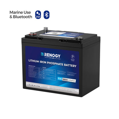 Renogy Core - 12V 100Ah Trolling Motor Group 24 LiFePO4 Battery w/ Bluetooth Renogy
