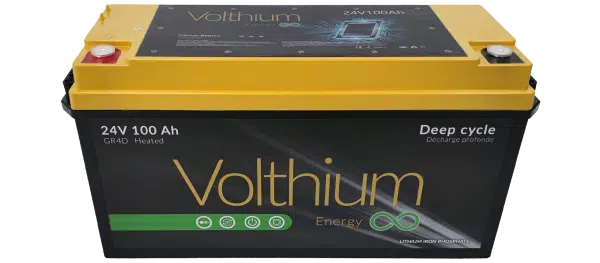 24V 100Ah self-heating battery