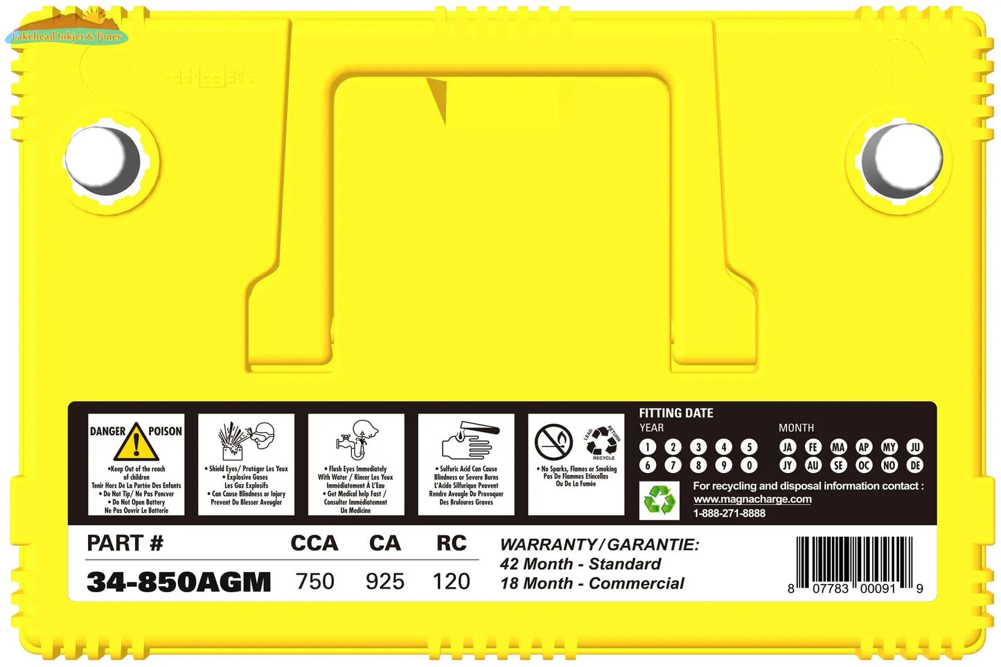 Magnacharge 34-850AGM Lakehead Inkjet & Toner