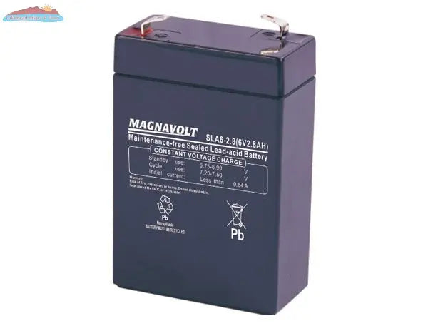 Magnavolt 6V/2.8AH Sealed Lead Acid Battery Magnacharge
