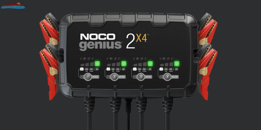 NOCO GENIUS2X4 - 6V/12V 2-Bank, 8-Amp Smart Battery Charger NOCO