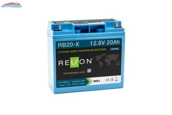 RELiON RB20-X - 12V 20Ah Lithium Deep Cycle Battery Lakehead Inkjet & Toner